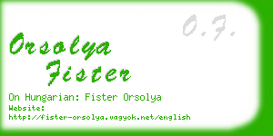 orsolya fister business card